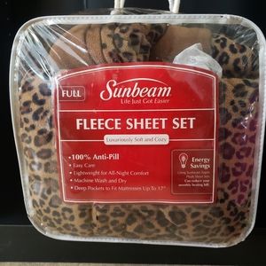 Sunbeam Full Fleece Sheet Set